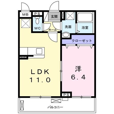 ブルーミング　弦巻の物件間取画像